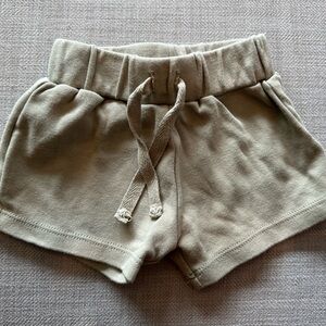 Quincy Mae Green Organic Cotton Shorts